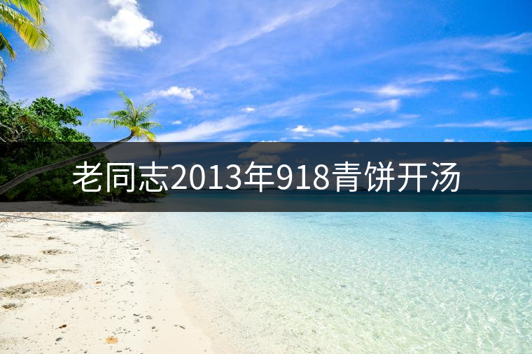 老同志2013年918青餅開湯