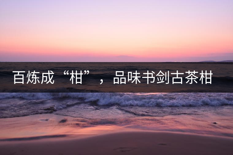 百煉成“柑”，品味書劍古茶柑普茶