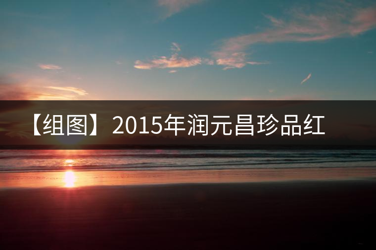 【組圖】2015年潤元昌珍品紅印開湯