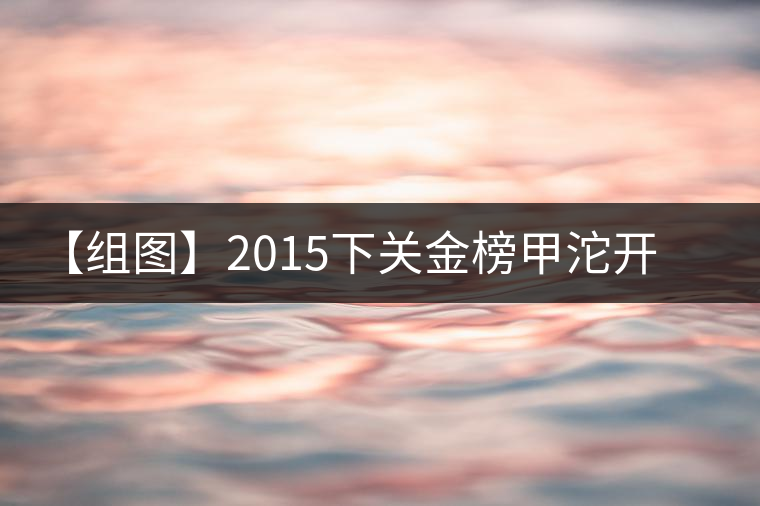 【組圖】2015下關金榜甲沱開湯 【組圖】2015下關金榜甲沱開湯