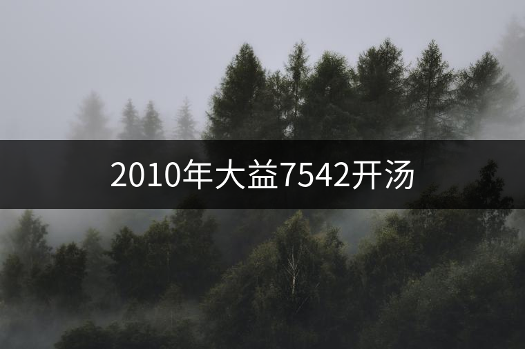 2010年大益7542開湯