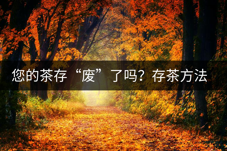 您的茶存“廢”了嗎？存茶方法與技巧，把香留??！
