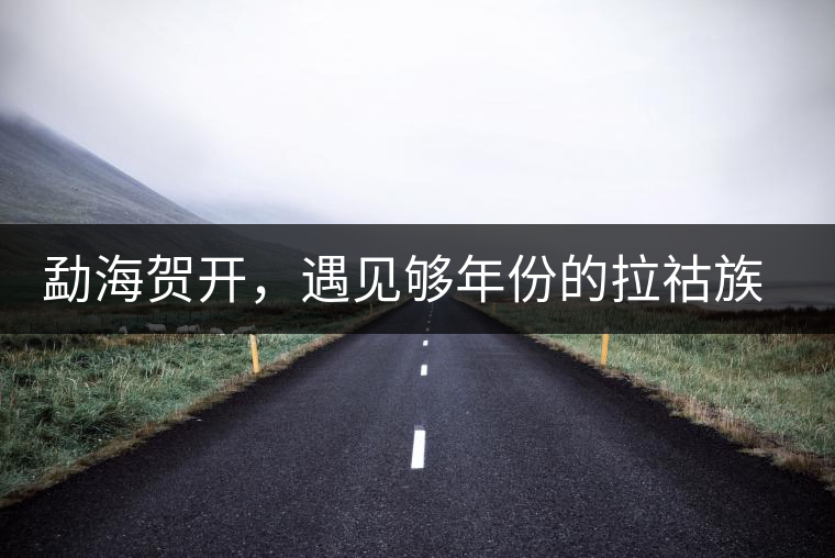 勐海賀開(kāi)，遇見(jiàn)夠年份的拉祜族古茶園