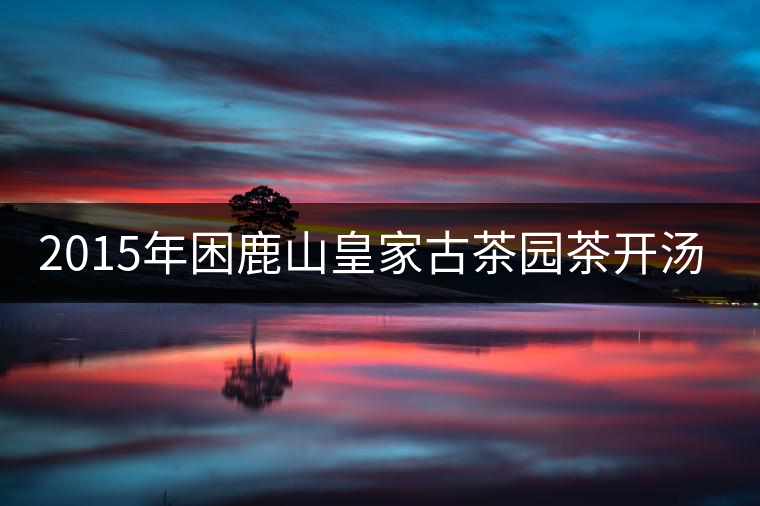 2015年困鹿山皇家古茶園茶開湯品鑒 2015年困鹿山皇家古茶園茶開湯品鑒