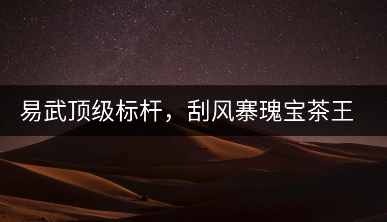 易武頂級標(biāo)桿，刮風(fēng)寨瑰寶茶王樹古樹茶