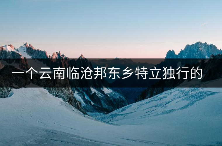 一個(gè)云南臨滄邦東鄉(xiāng)特立獨(dú)行的茶寨——那罕古樹(shù)茶園介紹