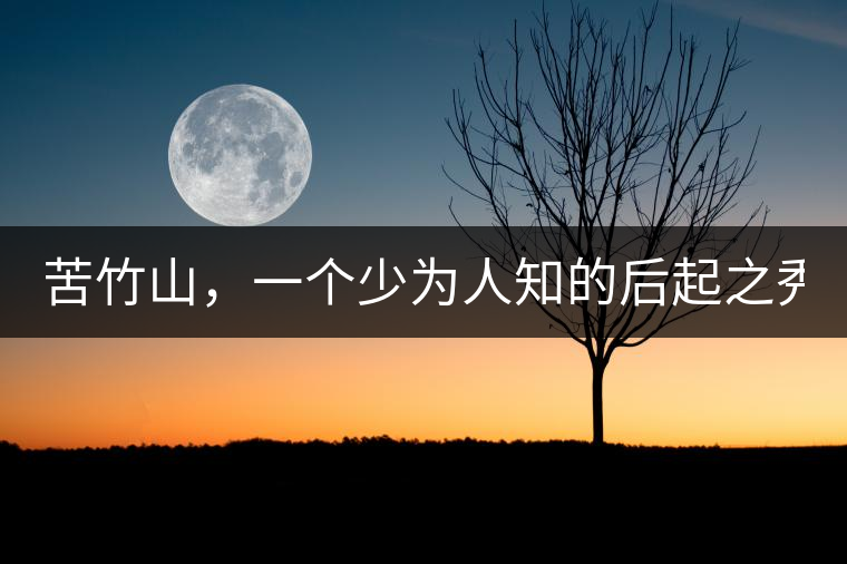 苦竹山，一個少為人知的后起之秀！