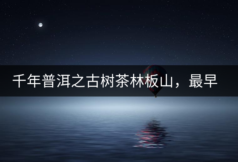 千年普洱之古樹茶林板山，最早的貢茶產(chǎn)地和皇家茶園