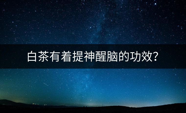 白茶有著提神醒腦的功效？
