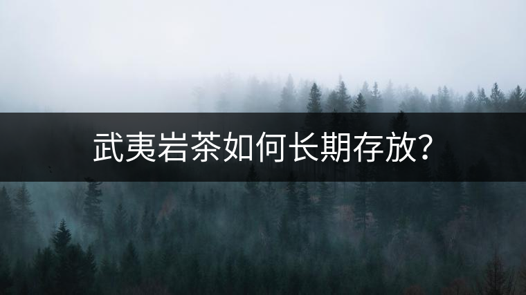 武夷巖茶如何長(zhǎng)期存放? 武夷巖茶如何長(zhǎng)期存放?