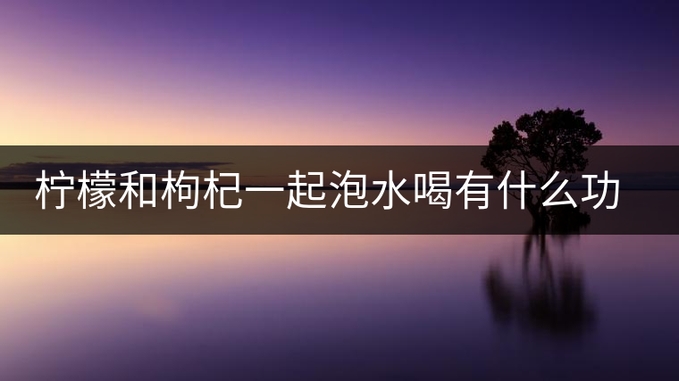 檸檬和枸杞一起泡水喝有什么功效 檸檬和枸杞一起泡水喝有什么功效