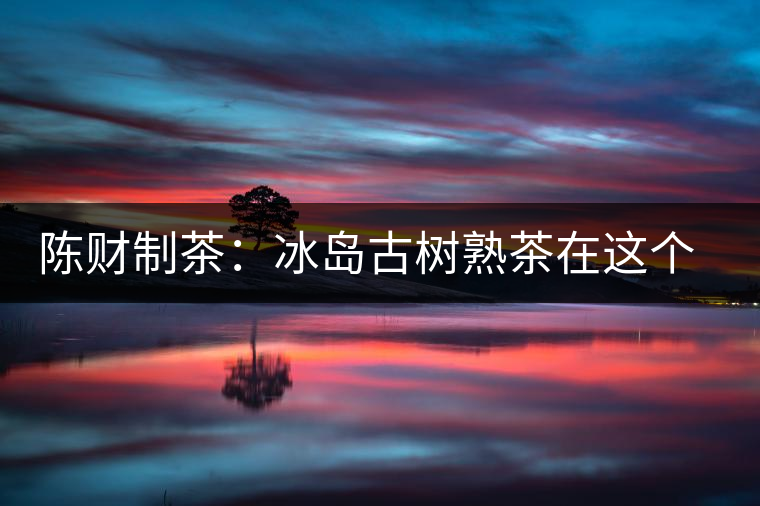 陳財(cái)制茶：冰島古樹(shù)熟茶在這個(gè)世界真的存在嗎？