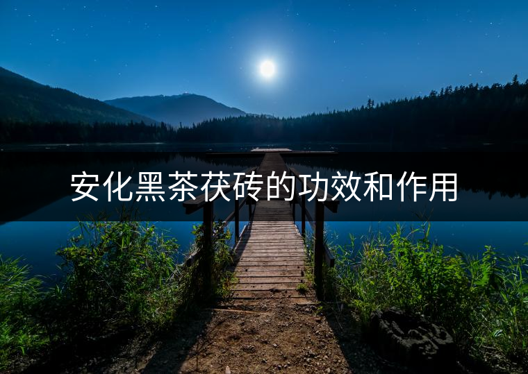 安化黑茶茯磚的功效和作用 安化黑茶茯磚的功效和作用