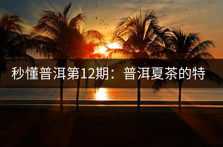 秒懂普洱第12期：普洱夏茶的特點(diǎn)？如何區(qū)別？