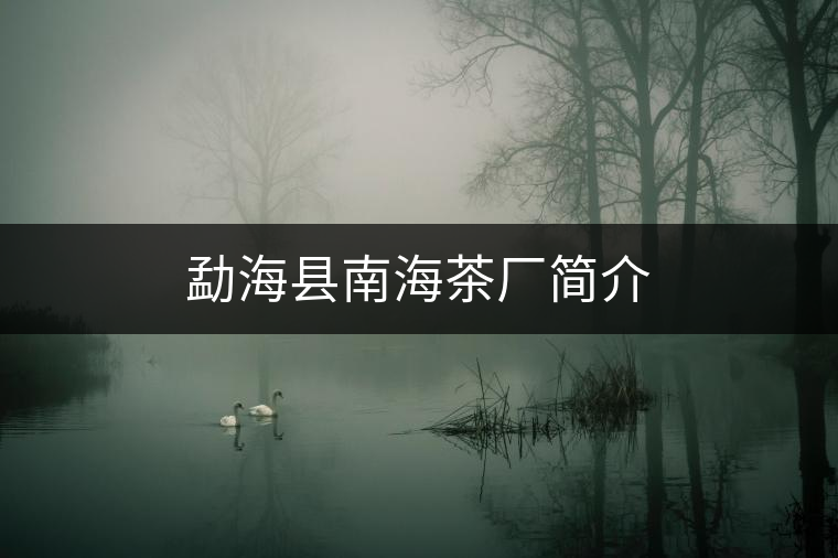 勐??h南海茶廠簡介 勐??h南海茶廠簡介