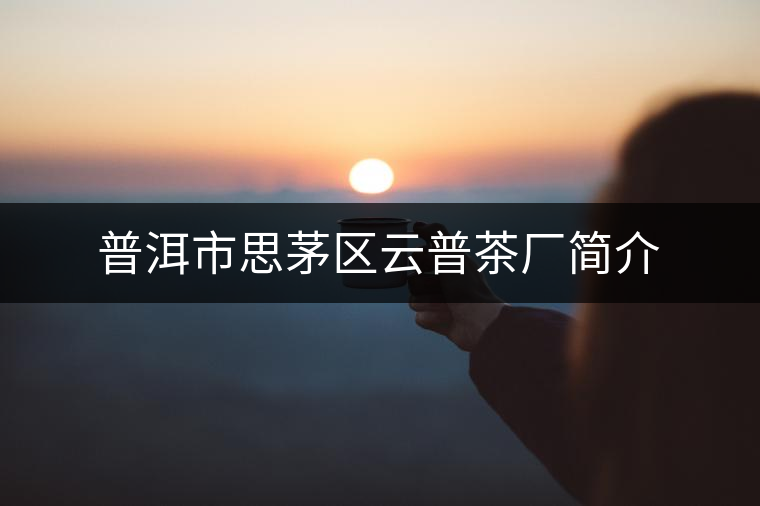 普洱市思茅區(qū)云普茶廠簡介 普洱市思茅區(qū)云普茶廠簡介