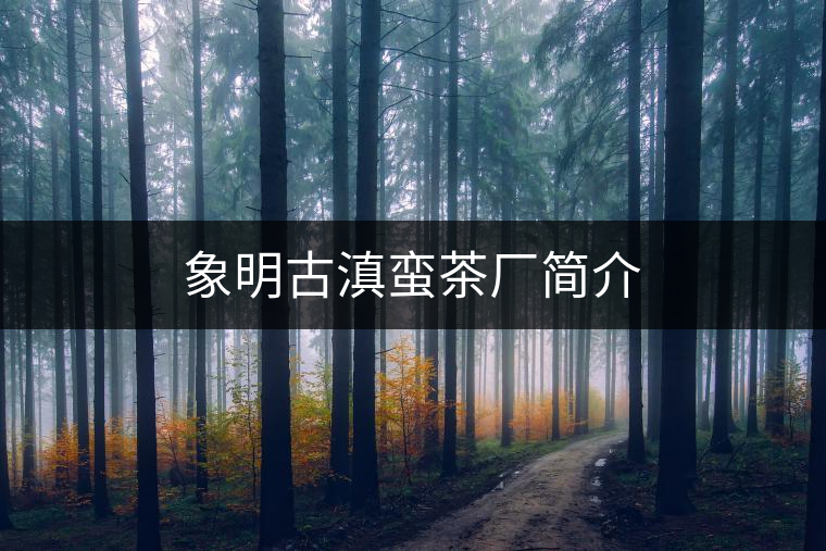 象明古滇蠻茶廠簡(jiǎn)介 象明古滇蠻茶廠簡(jiǎn)介