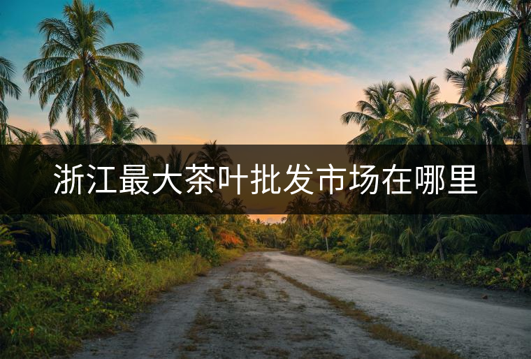浙江最大茶葉批發(fā)市場(chǎng)在哪里 浙江最大茶葉批發(fā)市場(chǎng)在哪里