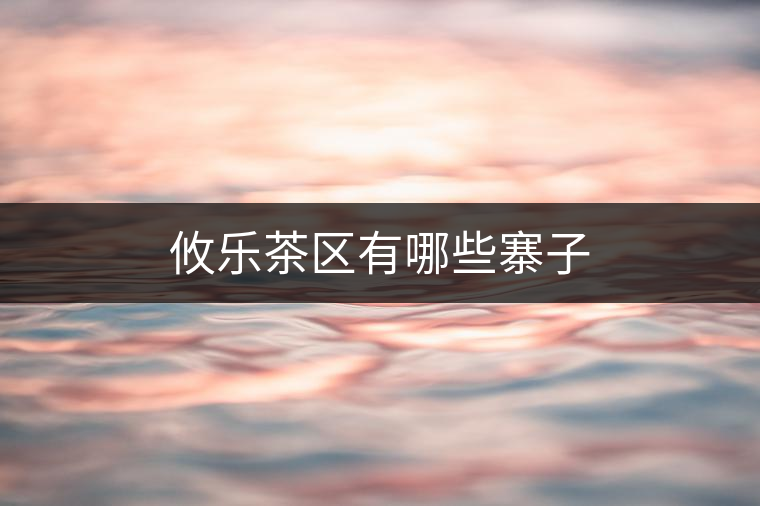 攸樂(lè)茶區(qū)有哪些寨子