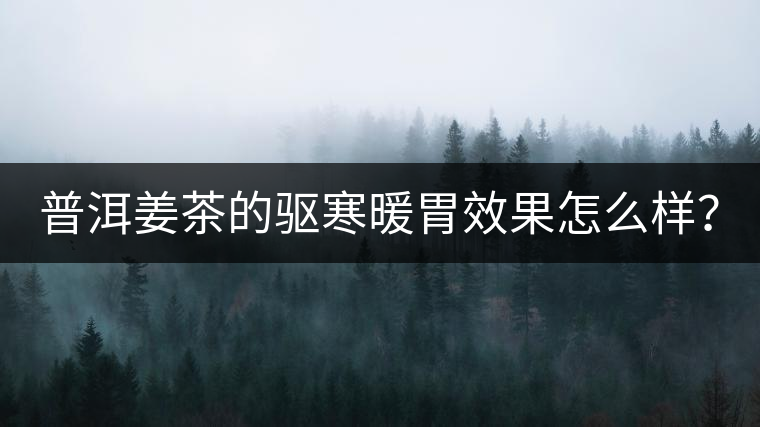 普洱姜茶的驅寒暖胃效果怎么樣？