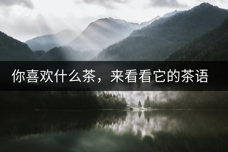 你喜歡什么茶，來看看它的茶語和性格是什么？