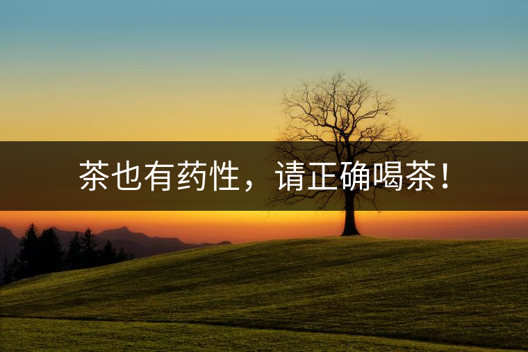 茶也有藥性，請正確喝茶！