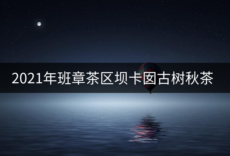 2021年班章茶區(qū)壩卡囡古樹秋茶特點？