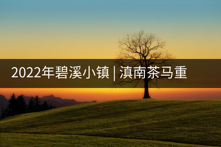 2022年碧溪小鎮(zhèn) | 滇南茶馬重鎮(zhèn)-須立貢茶古茶山