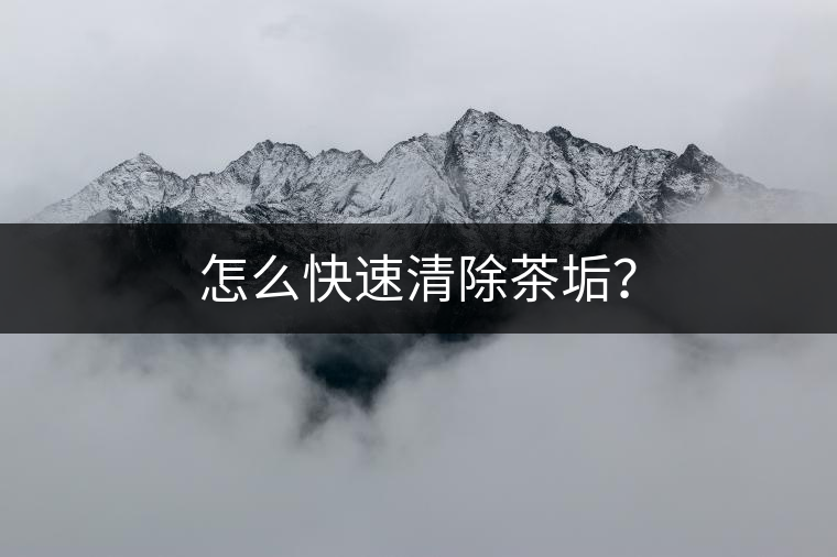 怎么快速清除茶垢？