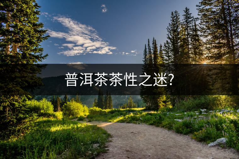 普洱茶茶性之迷?