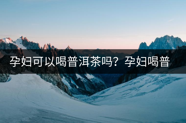 孕婦可以喝普洱茶嗎？孕婦喝普洱茶如何沖泡