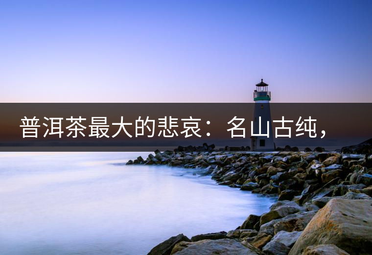 普洱茶最大的悲哀：名山古純，高端熟茶的未來在哪里？