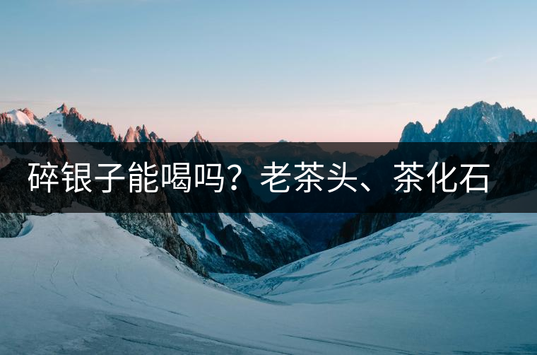 碎銀子能喝嗎？老茶頭、茶化石、碎銀子之間是什么關(guān)系？