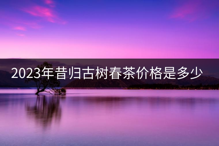 2023年昔歸古樹春茶價(jià)格是多少？