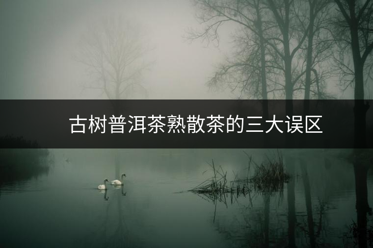 ??? 古樹(shù)普洱茶熟散茶的三大誤區(qū) ??? 古樹(shù)普洱茶熟散茶的三大誤區(qū)